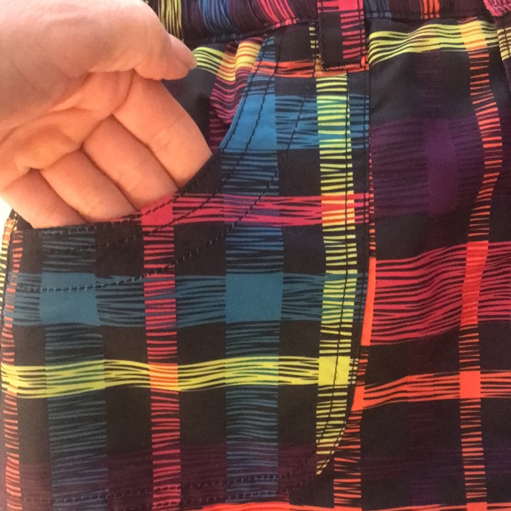 Falls Creek Plaid Snow Ski Pants Black Pink Orange XL 14 to 16 - Picture 9 of 16